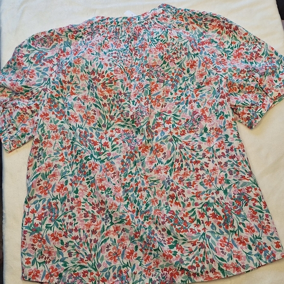 J Crew Linen Blend Top - Picture 4 of 13